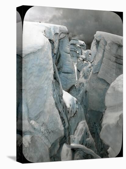 Crevasse at Mt. Tacoma, 1912-Ashael Curtis-Premier Image Canvas