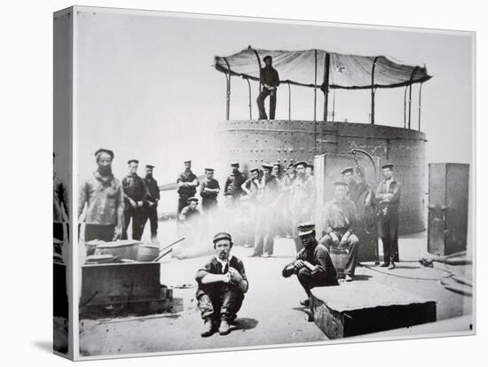 Crew of the Uss 'Monitor' Cooking on Deck on the James River, Virginia, 9th July 1862-American Photographer-Premier Image Canvas