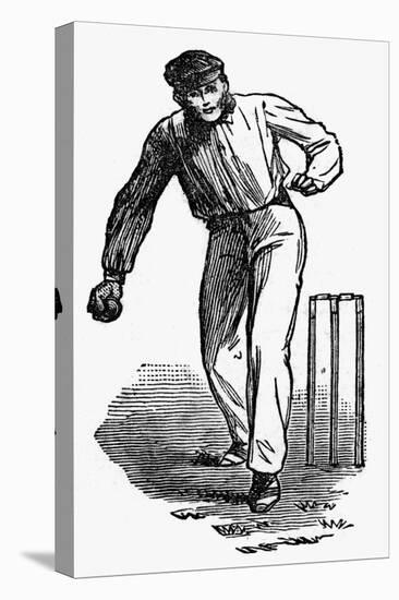 Cricket the Underhand Bowling Technique-null-Stretched Canvas