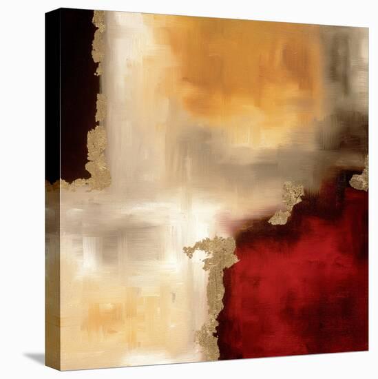 Crimson Accent I-Laurie Maitland-Stretched Canvas