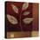Crimson Leaf Study I-Ursula Salemink-Roos-Stretched Canvas