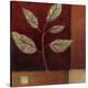 Crimson Leaf Study I-Ursula Salemink-Roos-Stretched Canvas
