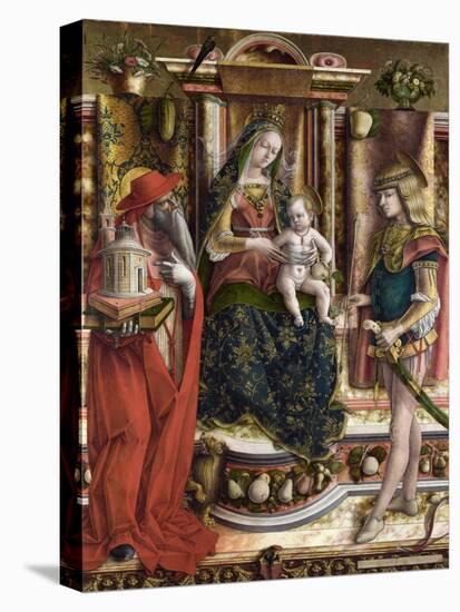 Crivelli, Carlo (C. 1435-C. 1495) La Vierge a L'hirondelle, Madonna Della Rondine (The Madonna of T-Carlo Crivelli-Premier Image Canvas