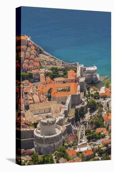 Croatia, Dubrovnik, a historic walled city and UNESCO World Heritage Site and the Adriatic Sea.-Merrill Images-Premier Image Canvas