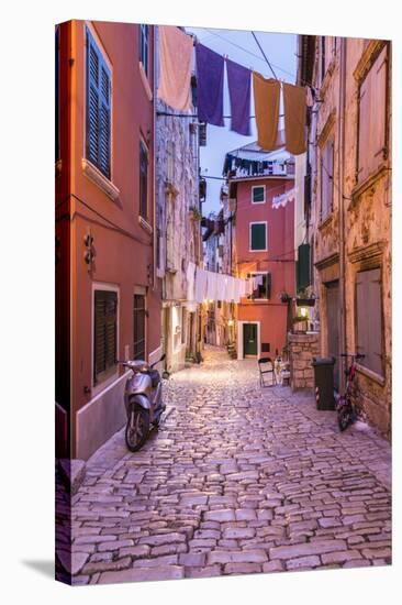 Croatia, Istria, Adriatic Coast, Rovinj, Old Town Lane in the Evening-Udo Siebig-Premier Image Canvas