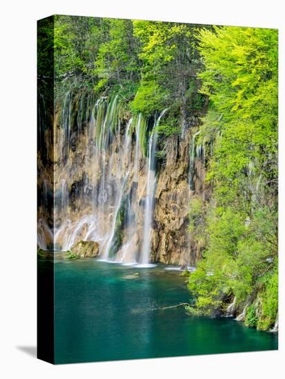 Croatia, Plitvice Lakes National Park. The Plitvice Lakes in the National Park Plitvicka Jezera.-Julie Eggers-Premier Image Canvas