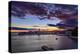 Croatia, Rab Rab Town, View from Banjol, Hotel Padova, Sunset-Udo Siebig-Premier Image Canvas