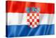 Croatian Flag-daboost-Stretched Canvas