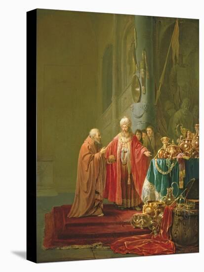 Croesus Showing His Riches to Solon-Willem de Poorter-Premier Image Canvas