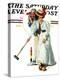 "Croquet" or "Wicket Thoughts" Saturday Evening Post Cover, September 5,1931-Norman Rockwell-Premier Image Canvas