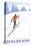 Cross Country Skier, Estes Park, Colorado-Lantern Press-Stretched Canvas