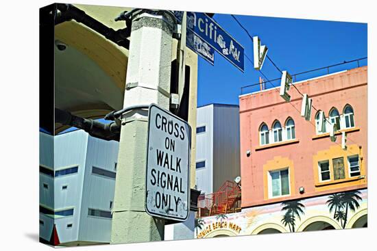 Cross on Walk Signal Only-Steve Ash-Premier Image Canvas