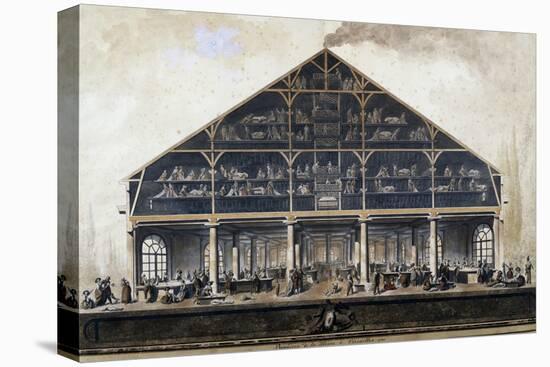 Cross-Section of Queen Marie Antoinette's Laundry at Versailles-null-Premier Image Canvas