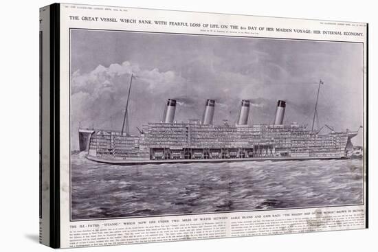 Cross-Section of the S S Titanic-null-Premier Image Canvas