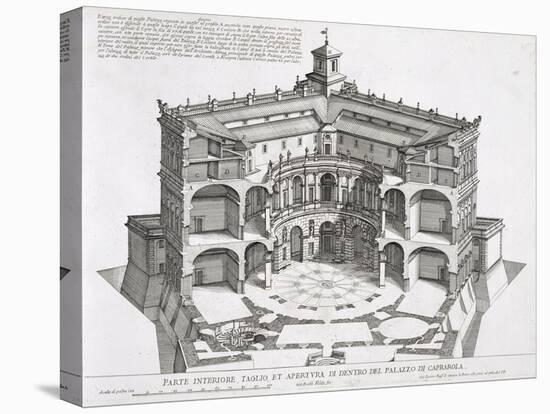 Cross-Section of Villa Caprarola, Bagnaia-Giovanni Battista Falda-Premier Image Canvas