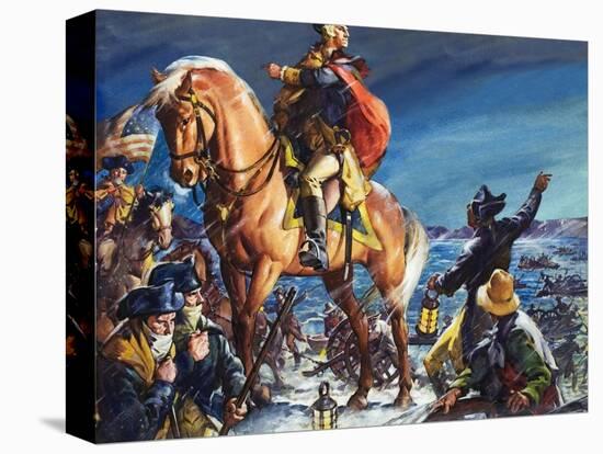 Crossing the Delaware River on Christmas Night-James Edwin Mcconnell-Premier Image Canvas