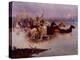 Crossing the River Charles-Charles Marion Russell-Premier Image Canvas