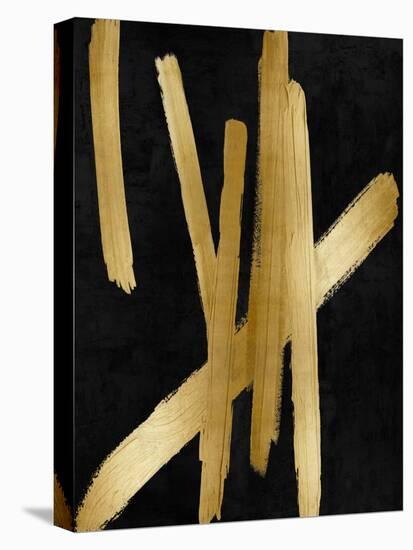 Crossroads Gold on Black IV-Ellie Roberts-Stretched Canvas