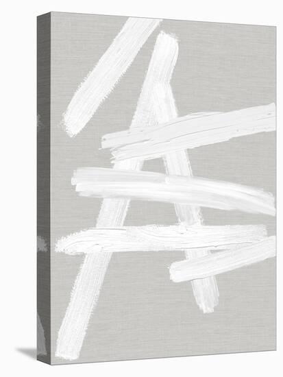 Crossroads White on Gray III-Ellie Roberts-Stretched Canvas