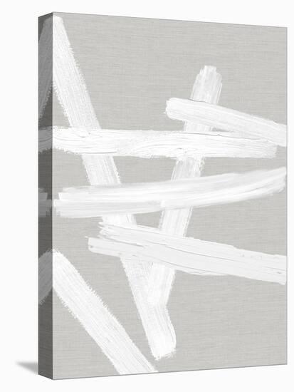 Crossroads White on Gray IV-Ellie Roberts-Stretched Canvas