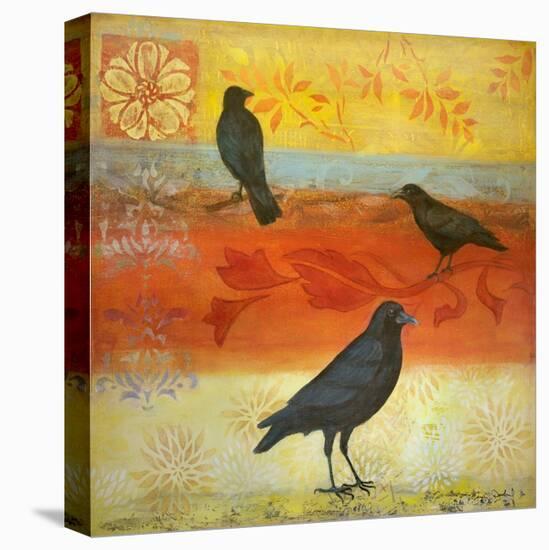 Crow Crossroads-Margaret Donharl-Stretched Canvas