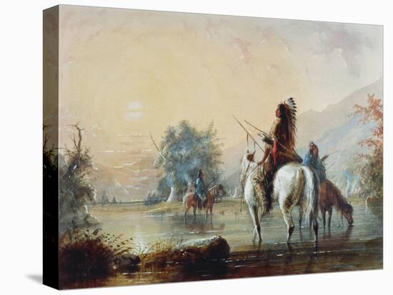 Crow Encampment, 1837-Alfred Jacob Miller-Premier Image Canvas