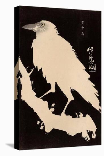 Crow in the Snow-Kyosai Kawanabe-Premier Image Canvas