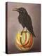 Crow on a Marble-Leah Saulnier-Premier Image Canvas