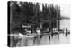 Crowd Boating and Bathing on the Lake - Payette Lake, ID-Lantern Press-Stretched Canvas