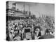 Crowd of Hindu Refugees Crowding Dock as They Prepare to Ship Out for New Homes in Bombay-Margaret Bourke-White-Premier Image Canvas