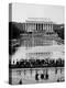 Crowd of People Attending a Civil Rights Rally at the Lincoln Memorial-John Dominis-Premier Image Canvas