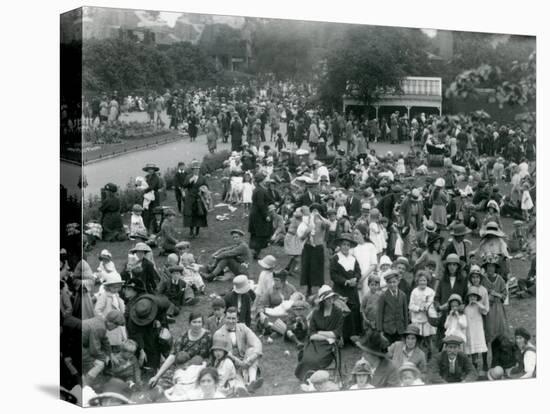 Crowds of Visitors at London Zoo, August Bank Holiday, 1922-Frederick William Bond-Premier Image Canvas