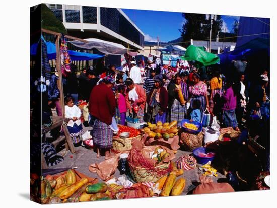 Crowds Shopping on Market Day, Totonicapan, Guatemala-Richard I'Anson-Premier Image Canvas