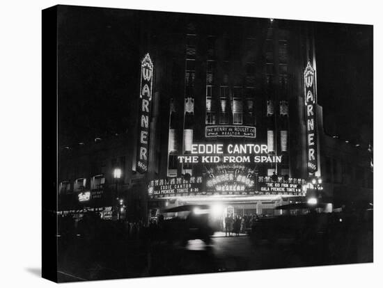 Crowds Waiting to See Eddie Cantor Movie-null-Premier Image Canvas