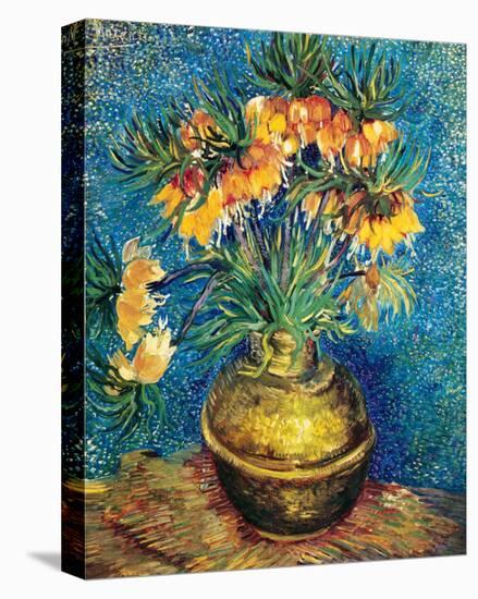Crown Imperial Fritillaries in a Copper Vase, c.1886-Vincent van Gogh-Stretched Canvas