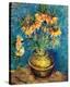 Crown Imperial Fritillaries in a Copper Vase, c.1886-Vincent van Gogh-Stretched Canvas