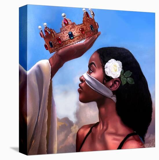 Crown Me Lord - Woman-Salaam Muhammad-Stretched Canvas