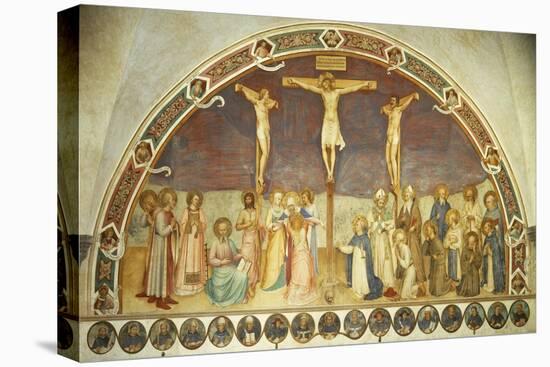 Crucifixion with Saints, by Giovanni Da Fiesole, known as Fra Angelico-null-Premier Image Canvas