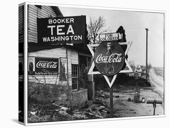 Cruel Display of Racist Condescension in the Land of Segregation-Margaret Bourke-White-Premier Image Canvas