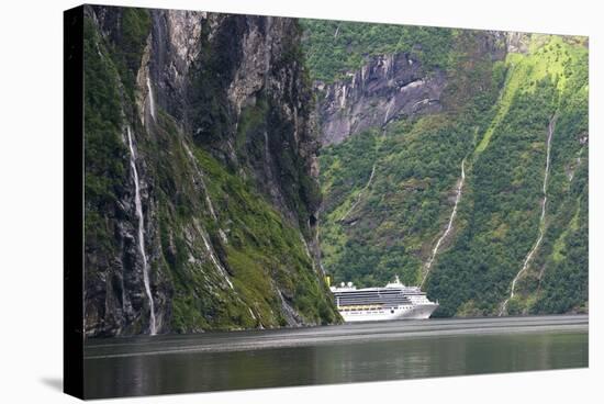 Cruise Ship In a Fjord, Norway-Dr. Juerg Alean-Premier Image Canvas