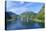 Cruiseships Moored at the Head of Geirangerfjord by the Village of Geiranger, Norway, Scandinavia-Amanda Hall-Premier Image Canvas