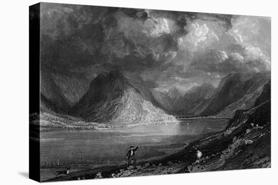 Crummock Water, Lake District-Thomas Allom-Stretched Canvas