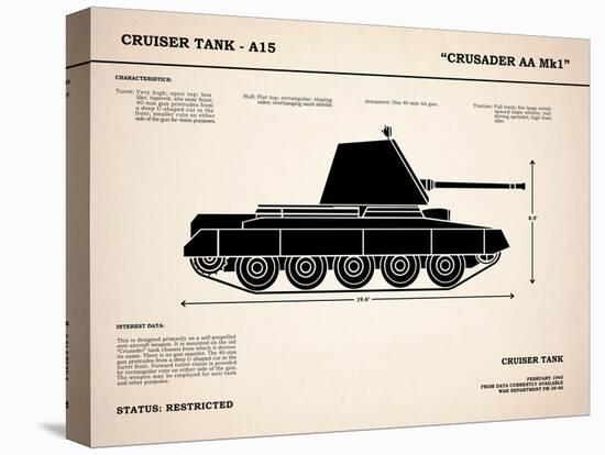 Crusader A15 Tank-Mark Rogan-Stretched Canvas