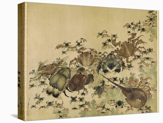 Crustaceans, Edo Period C.1825-Katsushika Hokusai-Premier Image Canvas