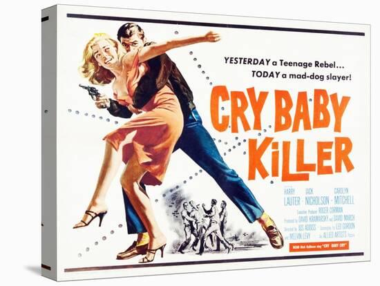 Cry Baby Killer, title card, 1958-null-Stretched Canvas