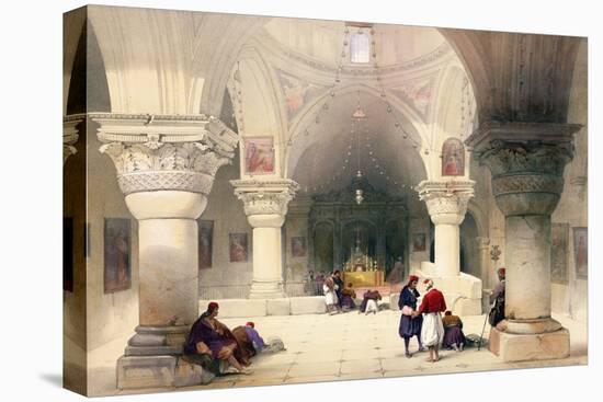 Crypt of the Holy Sepulchre, Jerusalem, Plate 20 from Volume I of "The Holy Land"-David Roberts-Premier Image Canvas