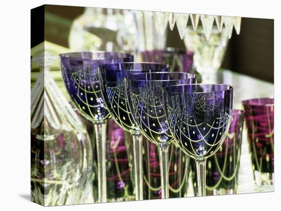 Crystal Glasses, Baccarat Museum Shop and Restaurant, Hotel De Noailles, Paris, France-Per Karlsson-Premier Image Canvas