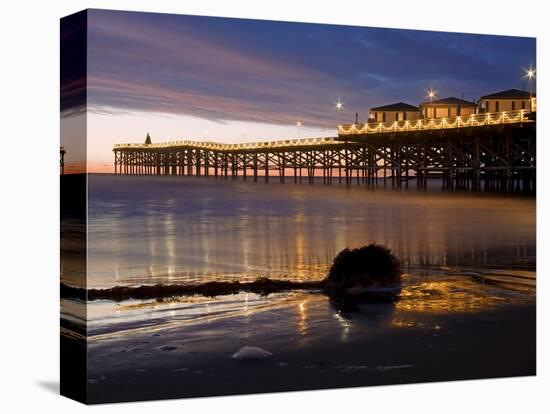 Crystal Pier on Pacific Beach, San Diego, California, United States of America, North America-null-Premier Image Canvas
