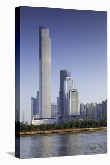 CTF Finance Centre (world's seventh tallest building in 2017 at 530m), Tianhe, Guangzhou, Guangdong-Ian Trower-Premier Image Canvas