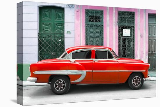 Cuba Fuerte Collection - 66 Street Havana Red Car-Philippe Hugonnard-Premier Image Canvas